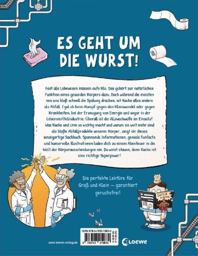 Buchcover und Innenansicht für das Buch: Was Kacke alles kann