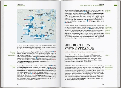 Buchcover und Innenansicht für das Buch: Baedeker Reiseführer Malta, Gozo, Comino