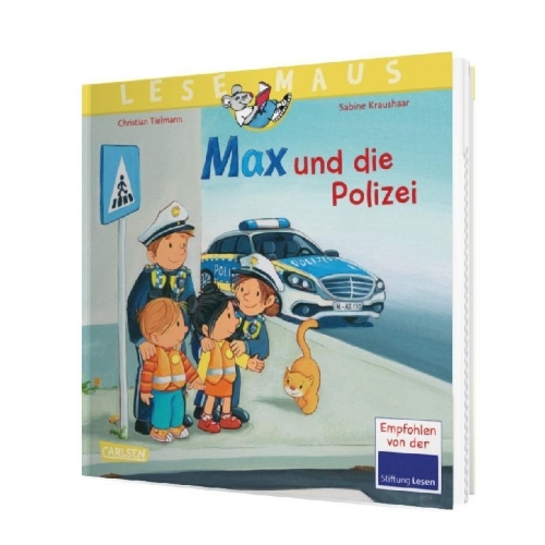 Buchcover und Innenansicht für das Buch: LESEMAUS 15: Max und die Polizei