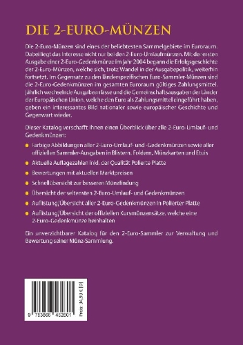 Buchcover und Innenansicht für das Buch: Die 2-Euro-Münzen