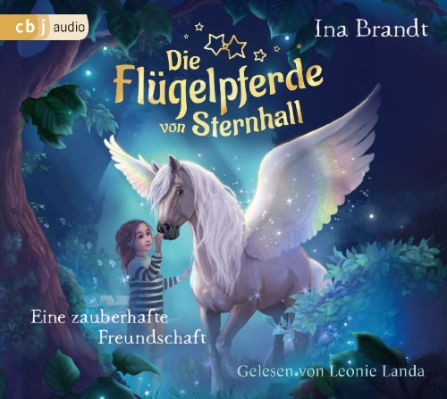 Buchcover und Innenansicht für das Buch: Die Flügelpferde von Sternhall (1). Eine zauberhafte Freundschaft