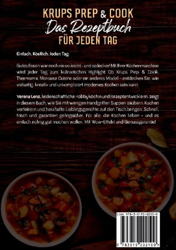 Buchcover und Innenansicht für das Buch: Krups Prep & Cook  Das Rezeptbuch für jeden Tag
