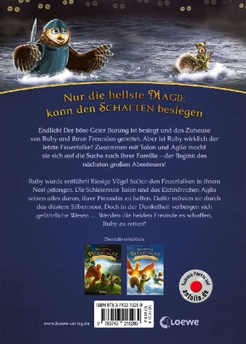 Buchcover und Innenansicht für das Buch: The Last Firehawk - The Silver Swamp