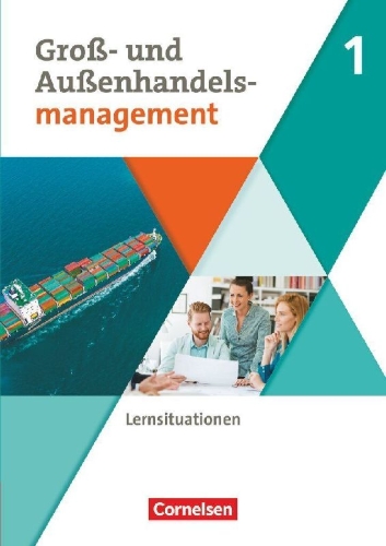 Buchcover und Innenansicht für das Buch: Groß- und Außenhandel Band 01. Arbeitsbuch mit Lernsituationen