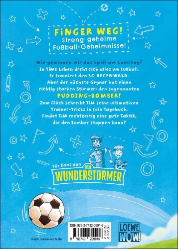 Buchcover und Innenansicht für das Buch: Tims geheimes Fußball-Tagebuch (Band 1) - Elf Freunde und ich!
