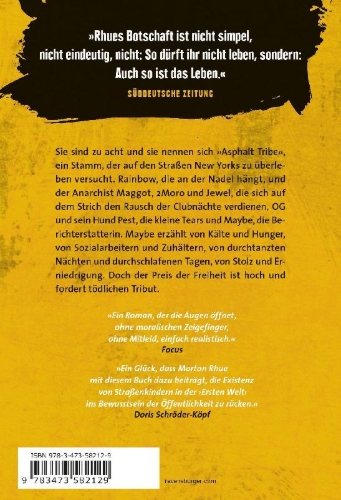 Buchcover und Innenansicht für das Buch: Asphalt Tribe