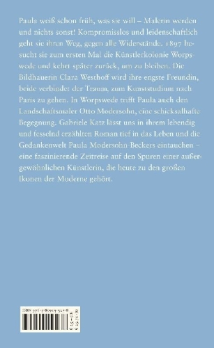 Buchcover und Innenansicht für das Buch: Göttertage. Ein Paula Modersohn-Becker Roman