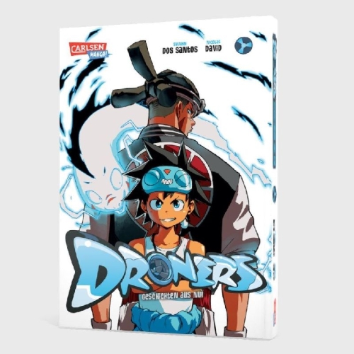 Buchcover und Innenansicht für das Buch: Droners - Tales of Nui