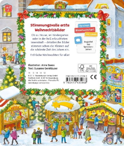 Buchcover und Innenansicht für das Buch: Sachen suchen - Frohe Weihnachten