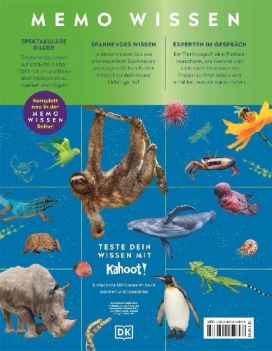 Buchcover und Innenansicht für das Buch: memo Wissen. Tiere