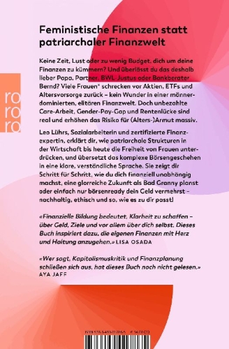 Buchcover und Innenansicht für das Buch: Feministische Finanzen