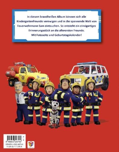 Buchcover und Innenansicht für das Buch: Feuerwehrmann Sam: Meine ersten Freunde