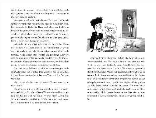 Buchcover und Innenansicht für das Buch: Die fieseste Lehrerin der Welt
