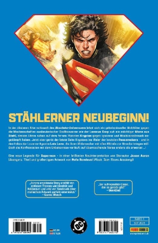 Buchcover und Innenansicht für das Buch: Absolute Superman