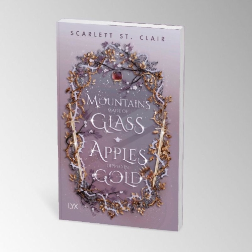 Buchcover und Innenansicht für das Buch: Mountains Made of Glass / Apples Dipped in Gold