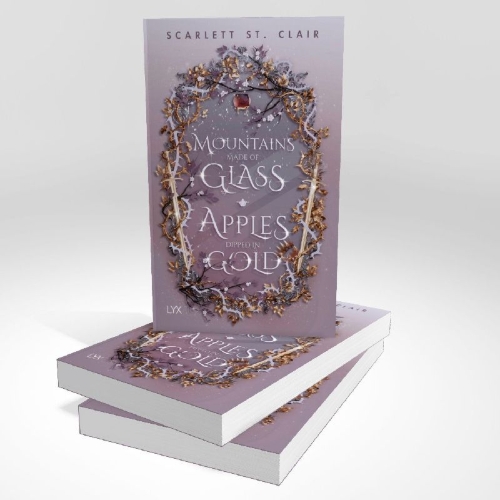 Buchcover und Innenansicht für das Buch: Mountains Made of Glass / Apples Dipped in Gold