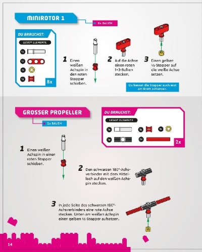 Buchcover und Innenansicht für das Buch: LEGO® Gravity Drop