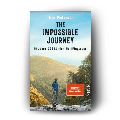 Buchcover und Innenansicht für das Buch: The Impossible journey. An incredible voyage through every country in the world without flying