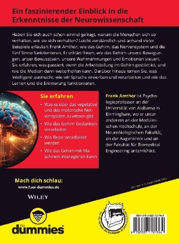 Buchcover und Innenansicht für das Buch: Das menschliche Gehirn für Dummies