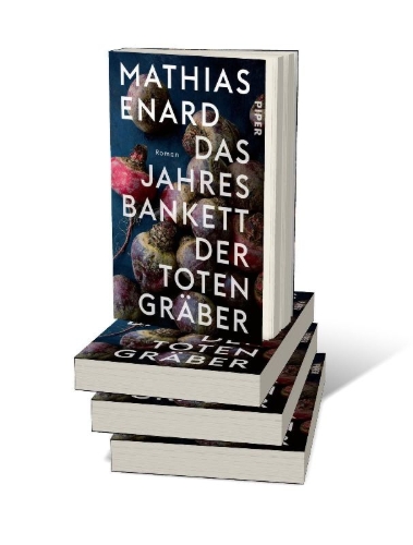 Buchcover und Innenansicht für das Buch: Le Banquet annuel de la Confrérie des fossoyeurs