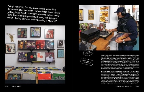 Buchcover und Innenansicht für das Buch: Vinyl NYC