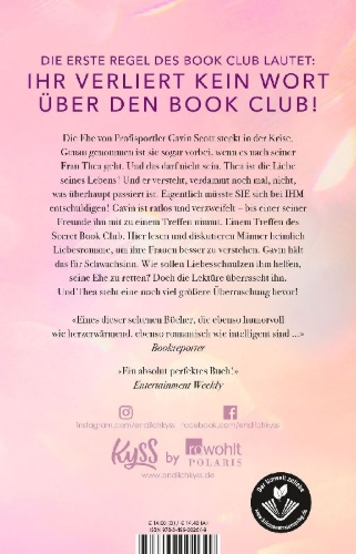 Buchcover und Innenansicht für das Buch: The Bromance Book Club