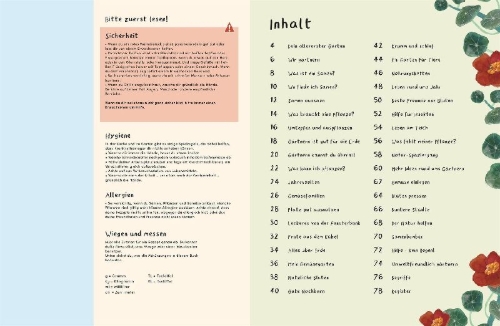 Buchcover und Innenansicht für das Buch: Bei mir blüht's!