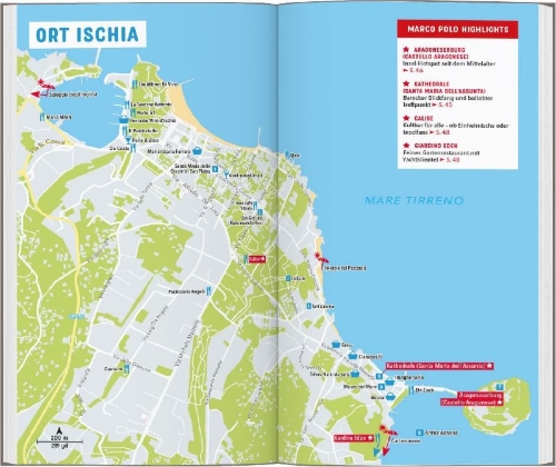 Buchcover und Innenansicht für das Buch: MARCO POLO Reiseführer Ischia