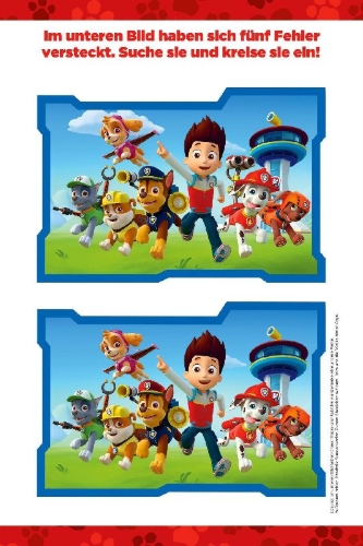 Buchcover und Innenansicht für das Buch: PAW Patrol: Mein kunterbunter Vorschulblock