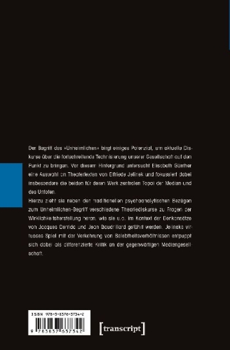 Buchcover und Innenansicht für das Buch: Konfigurationen des Unheimlichen