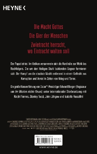 Buchcover und Innenansicht für das Buch: Conclave