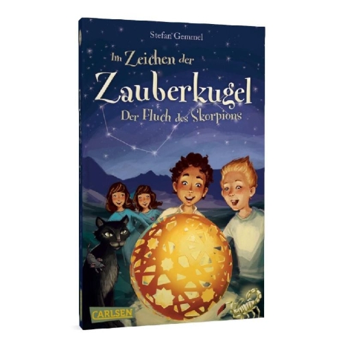 Buchcover und Innenansicht für das Buch: Im Zeichen der Zauberkugel 2: Der Fluch des Skorpions