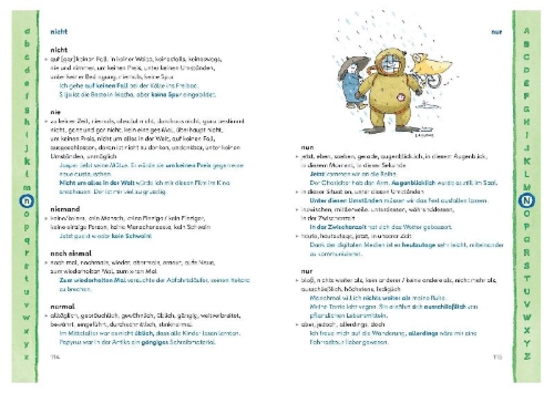 Buchcover und Innenansicht für das Buch: Sag es besser! Das Grundschulwörterbuch Synonyme