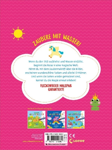 Buchcover und Innenansicht für das Buch: Mes dessins magiques - Les Licornes