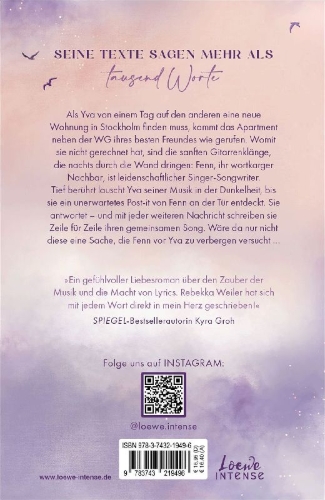 Buchcover und Innenansicht für das Buch: A Poet's Heart (Broken Artists, Band 1)