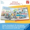 Buchcover und Innenansicht für das Buch: Hör mal hin - Tatütata! Wer kommt denn da? Einsatzfahrzeuge