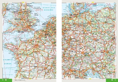 Buchcover und Innenansicht für das Buch: MARCO POLO Reiseatlas Dänemark 1:200.000