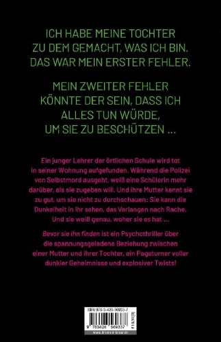 Buchcover und Innenansicht für das Buch: My Daughter's Revenge