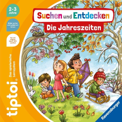 Buchcover und Innenansicht für das Buch: tiptoi® Suchen und Entdecken: Die Jahreszeiten