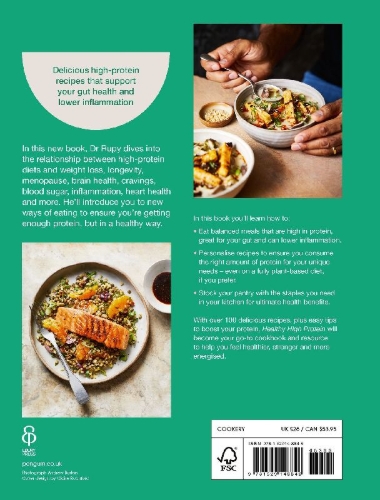 Buchcover und Innenansicht für das Buch: The Doctor's Kitchen: Healthy High Protein