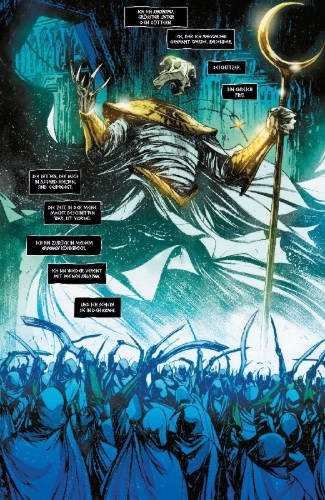 Buchcover und Innenansicht für das Buch: Moon Knight: Fist of Khonshu (2024)