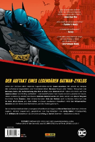 Buchcover und Innenansicht für das Buch: 52 #30, #47, Batman #655-#658, #663-#683; DC Universe #0, Final Crisis #1-#2, #5-#7