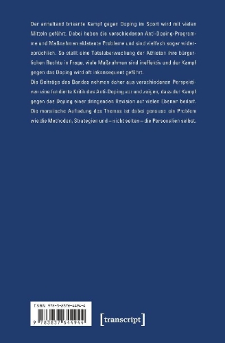 Buchcover und Innenansicht für das Buch: Kritik des Anti-Doping