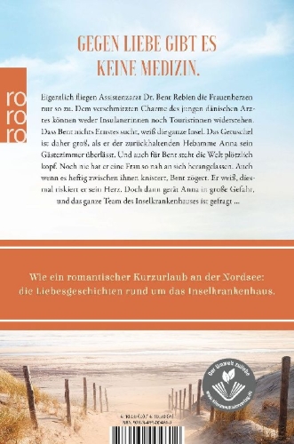 Buchcover und Innenansicht für das Buch: Das Inselkrankenhaus: Strandleuchten