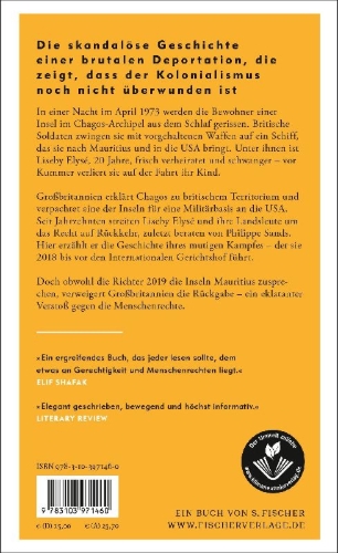 Buchcover und Innenansicht für das Buch: The Last Colony. A Tale of Exile, Justice and Britain's Colonial Legacy