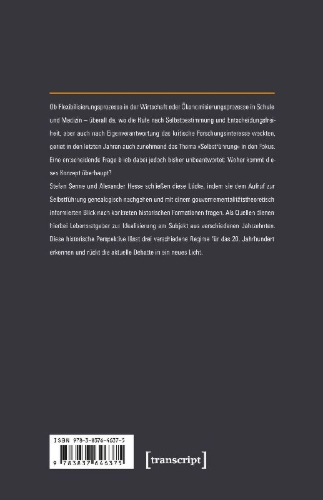 Buchcover und Innenansicht für das Buch: Genealogie der Selbstführung