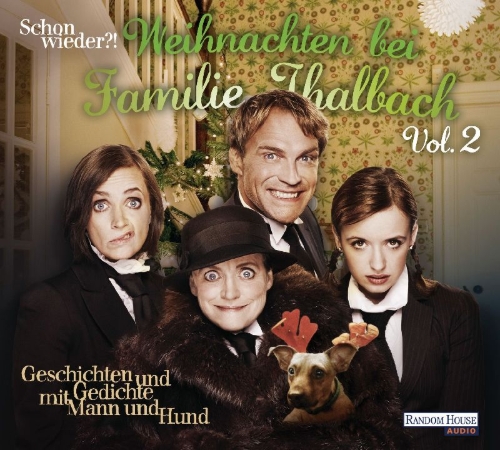 Buchcover und Innenansicht für das Buch: Schon wieder!? Weihnachten bei Familie Thalbach