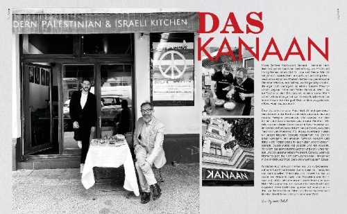Buchcover und Innenansicht für das Buch: Kanaan - das israelisch-palästinensische Kochbuch