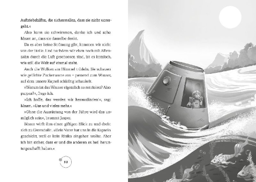 Buchcover und Innenansicht für das Buch: Erde 13 - Aufbruch ins Ungewisse (Erde 13, Bd. 1)