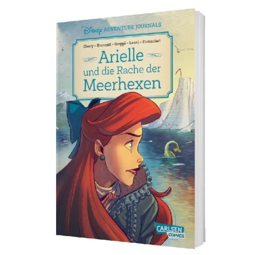 Buchcover und Innenansicht für das Buch: Arielle's Adventure Journal: The Curse of the Sea Witches